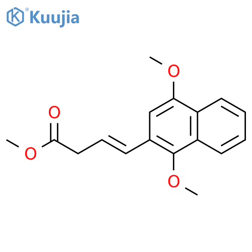 3-Butenoic acid, 4-(1,4-dimethoxy-2-naphthalenyl)-, methyl ester, (E)- structure