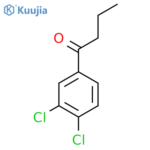 1-(3,4-dichlorophenyl)butan-1-one structure