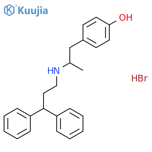 Phenol, 4-[2-[(3,3-diphenylpropyl)amino]propyl]-, hydrobromide structure