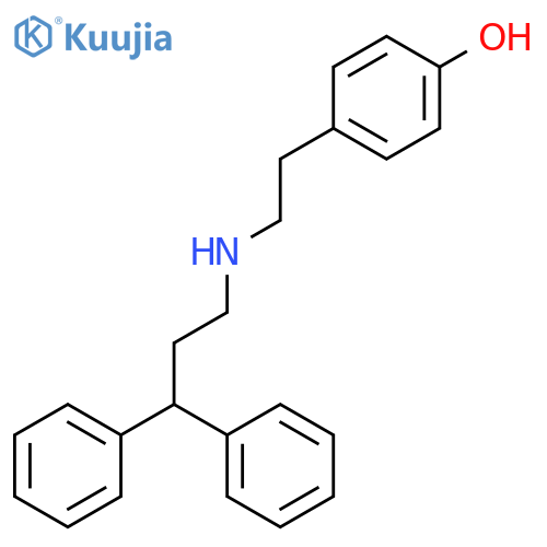 Phenol, 4-[2-[(3,3-diphenylpropyl)amino]ethyl]- structure