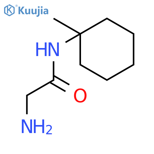 2-amino-N-(1-methylcyclohexyl)acetamide structure