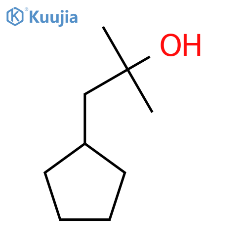1-cyclopentyl-2-methylpropan-2-ol structure