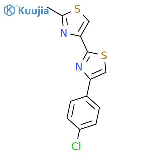 2,4'-Bithiazole, 4-(4-chlorophenyl)-2'-methyl- structure