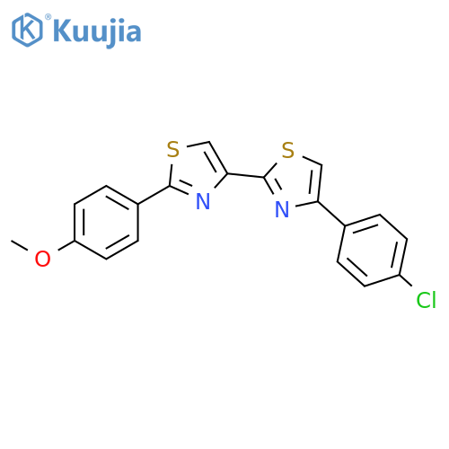 2,4'-Bithiazole, 4-(4-chlorophenyl)-2'-(4-methoxyphenyl)- structure