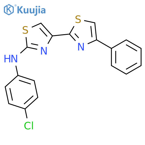 [2,4'-Bithiazol]-2'-amine, N-(4-chlorophenyl)-4-phenyl- structure