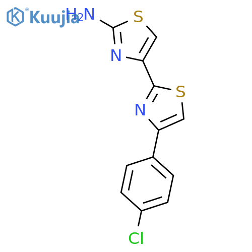 [2,4'-Bithiazol]-2'-amine, 4-(4-chlorophenyl)- structure
