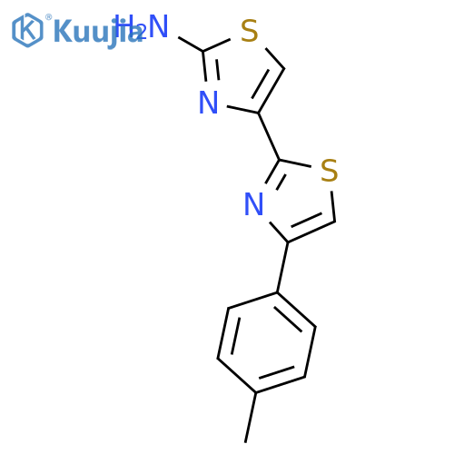 [2,4'-Bithiazol]-2'-amine, 4-(4-methylphenyl)- structure