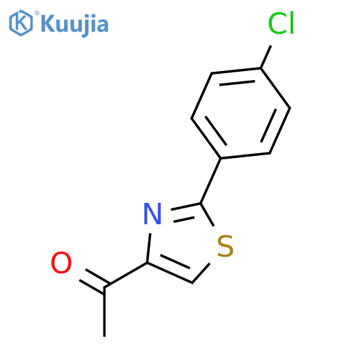 Ethanone, 1-[2-(4-chlorophenyl)-4-thiazolyl]- structure