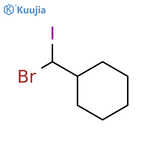 Cyclohexane, (bromoiodomethyl)- structure