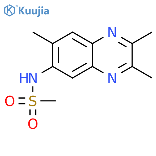 Methanesulfonamide, N-(2,3,7-trimethyl-6-quinoxalinyl)- structure
