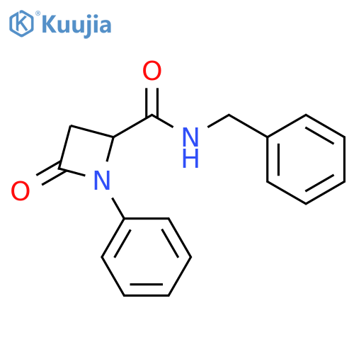2-Azetidinecarboxamide, 4-oxo-1-phenyl-N-(phenylmethyl)- structure