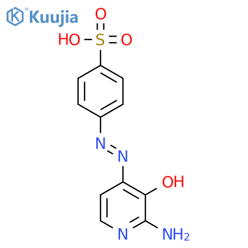 4-[(2-Amino-3-hydroxy-4-pyridinyl)azo]benzenesulfonic acid structure