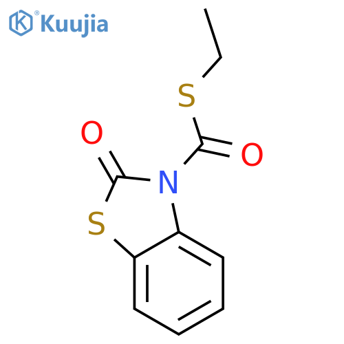 3(2H)-Benzothiazolecarbothioic acid, 2-oxo-, S-ethyl ester structure