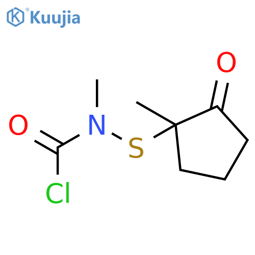 Carbamic chloride, methyl[(1-methyl-2-oxocyclopentyl)thio]- structure