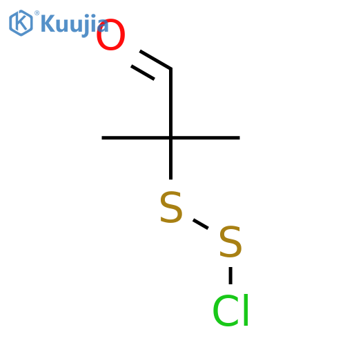 Propanal, 2-(chlorodithio)-2-methyl- structure