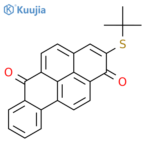 Benzo[a]pyrene-1,6-dione, 2-[(1,1-dimethylethyl)thio]- structure