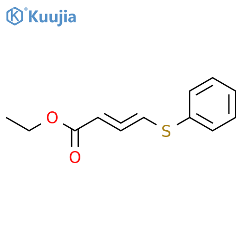 2,3-BUTADIENOIC ACID, 4-(PHENYLTHIO)-, ETHYL ESTER structure