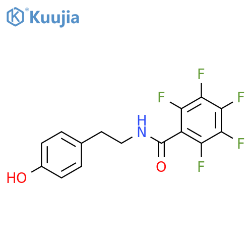 Benzamide, 2,3,4,5,6-pentafluoro-N-[2-(4-hydroxyphenyl)ethyl]- structure