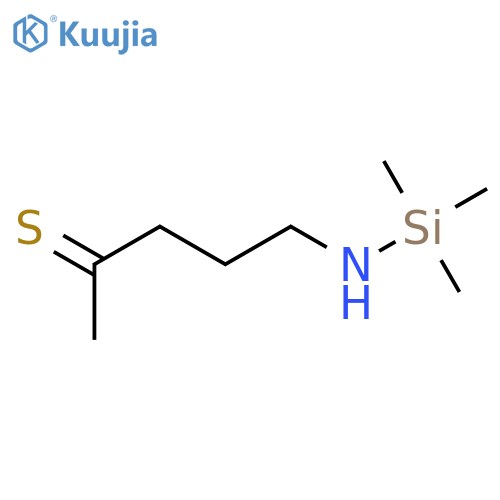 2-PENTANETHIONE, 5-[(TRIMETHYLSILYL)AMINO]- structure