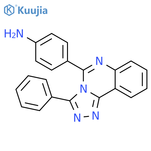 BENZENAMINE, 4-(3-PHENYL-1,2,4-TRIAZOLO[4,3-C]QUINAZOLIN-5-YL)- structure