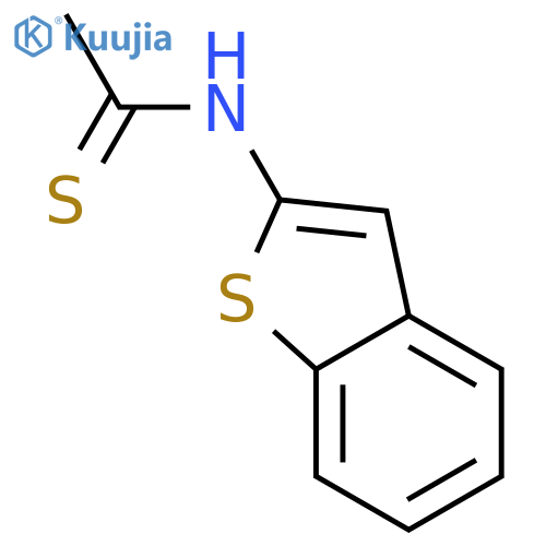 ETHANETHIOAMIDE, N-BENZO[B]THIEN-2-YL- structure