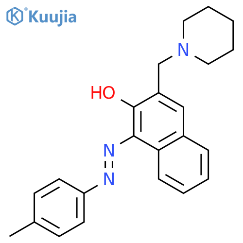 2-Naphthalenol, 1-[(4-methylphenyl)azo]-3-(1-piperidinylmethyl)- structure