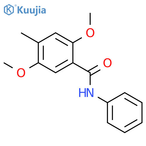 BENZAMIDE, 2,5-DIMETHOXY-4-METHYL-N-PHENYL- structure