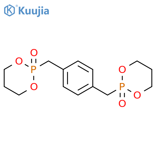 1,3,2-Dioxaphosphorinane, 2,2'-[1,4-phenylenebis(methylene)]bis-, 2,2'-dioxide (9CI) structure