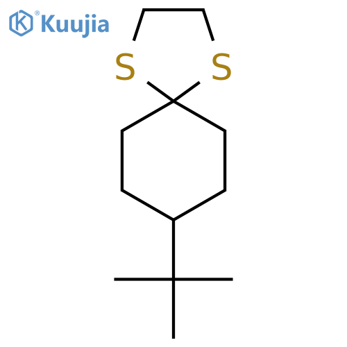 1,4-Dithiaspiro[4.5]decane, 8-(1,1-dimethylethyl)- structure