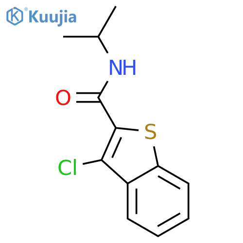 Benzo[b]thiophenecarboxamide, 3-chloro-N-(1-methylethyl)- structure
