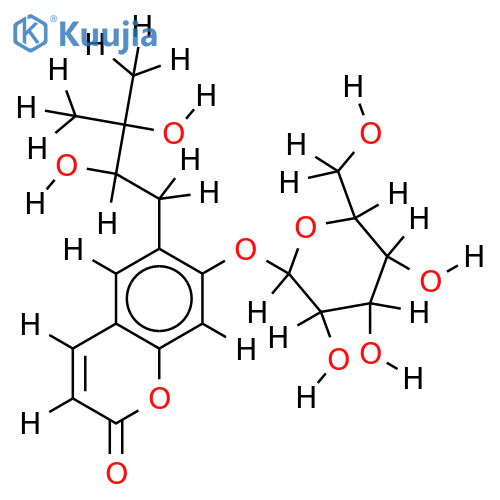 7-O-beta-D-Glucopyranoside-(R)-Peucedanol structure
