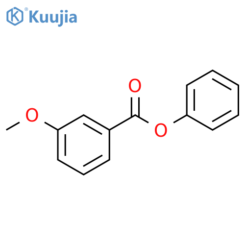 Benzoic acid, 3-methoxy-, phenyl ester structure