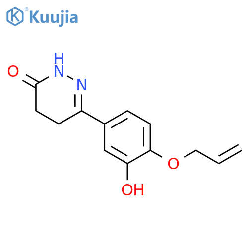 3(2H)-Pyridazinone, 4,5-dihydro-6-[3-hydroxy-4-(2-propenyloxy)phenyl]- structure