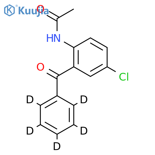 2-Acetamido-5-chlorobenzophenone-d5 structure