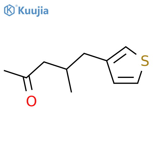 4-Methyl-5-(thiophen-3-yl)pentan-2-one structure