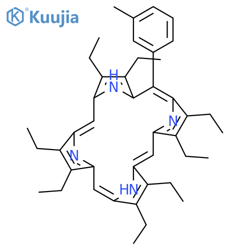21H,23H-PORPHINE, 2,3,7,8,12,13,17,18-OCTAETHYL-5-(3-METHYLPHENYL)- structure
