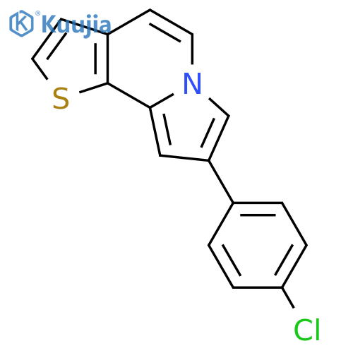 THIENO[3,2-G]INDOLIZINE, 8-(4-CHLOROPHENYL)- structure