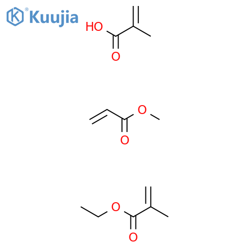 2-Propenoic acid, 2-methyl-, polymer with ethyl 2-methyl-2-propenoate and methyl 2-propenoate structure