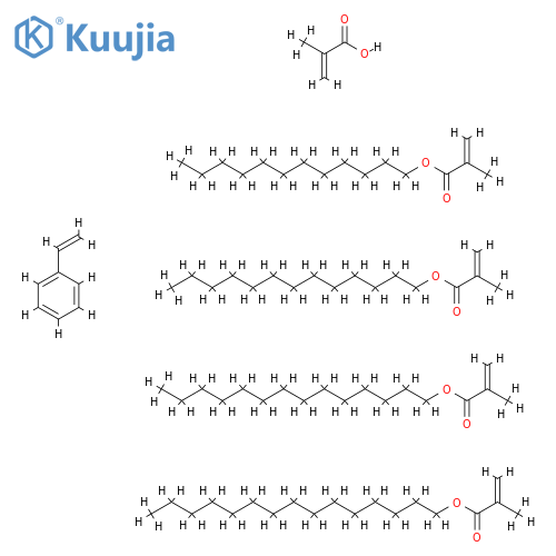 2-Propenoic acid, 2-methyl-, polymer with dodecyl 2-methyl-2-propenoate, ethenylbenzene, pentadecyl 2-methyl-2-propenoate, tetradecyl 2-methyl-2-propenoate and tridecyl 2-methyl-2-propenoate structure