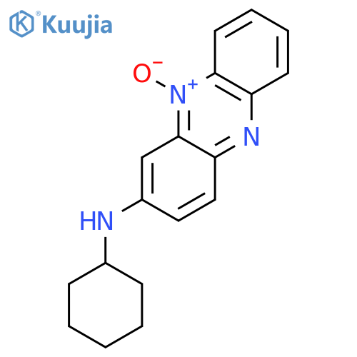 2-Phenazinamine, N-cyclohexyl-, 10-oxide structure