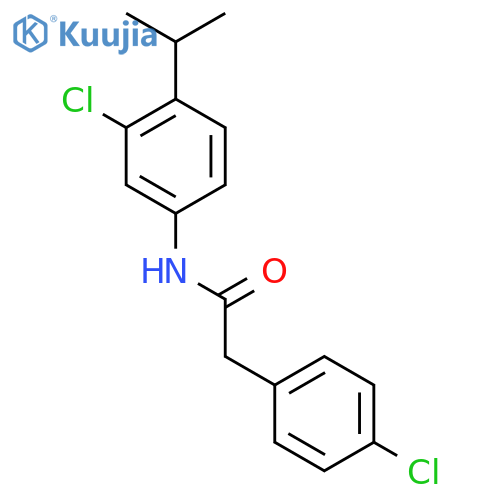 Benzeneacetamide, 4-chloro-N-[3-chloro-4-(1-methylethyl)phenyl]- structure