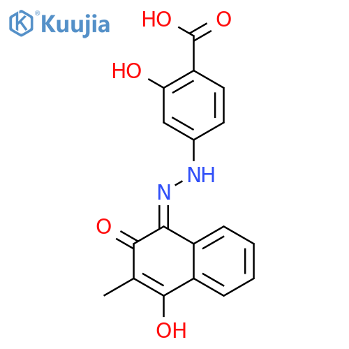2-hydroxy-4-[(2z)-2-(4-hydroxy-3-methyl-2-oxonaphthalen-1-ylidene)hydrazinyl]benzoic Acid structure