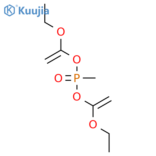 Phosphonic acid, methyl-, bis(1-ethoxyethenyl) ester structure