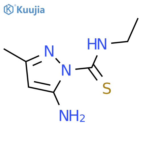 1H-Pyrazole-1-carbothioamide, 5-amino-N-ethyl-3-methyl- structure