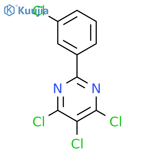 PYRIMIDINE, 4,5,6-TRICHLORO-2-(3-CHLOROPHENYL)- structure