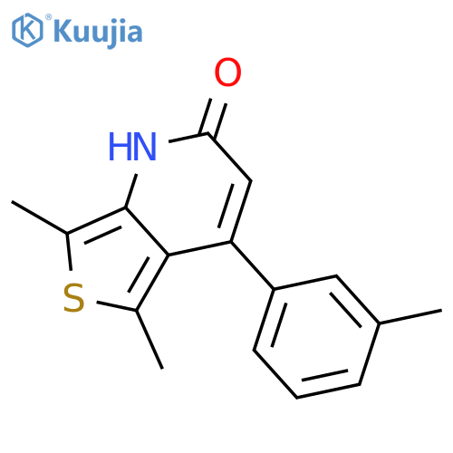 THIENO[3,4-B]PYRIDIN-2(1H)-ONE, 5,7-DIMETHYL-4-(3-METHYLPHENYL)- structure