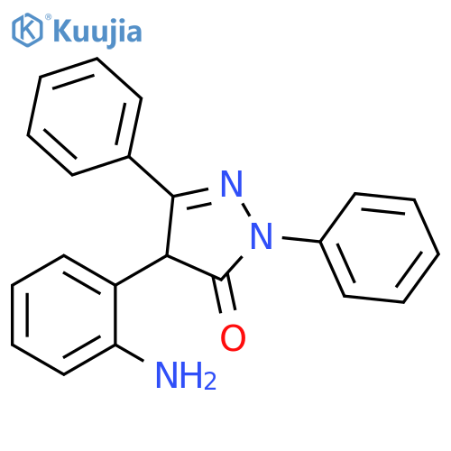 3H-Pyrazol-3-one, 4-(2-aminophenyl)-2,4-dihydro-2,5-diphenyl- structure