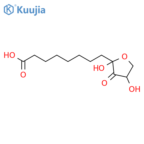 2-Furanoctanoic acid, tetrahydro-2,4-dihydroxy-3-oxo-, (2S,4S)- structure