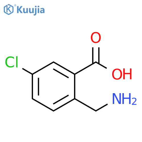 Benzoic acid, 2-(aminomethyl)-5-chloro- structure