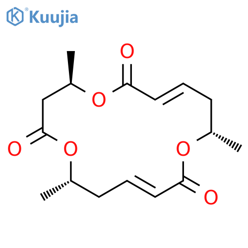 1,5,11-Trioxacyclohexadeca-7,13-diene-2,6,12-trione,4,10,16-trimethyl-, (4R,7E,10S,13E,16S)- structure